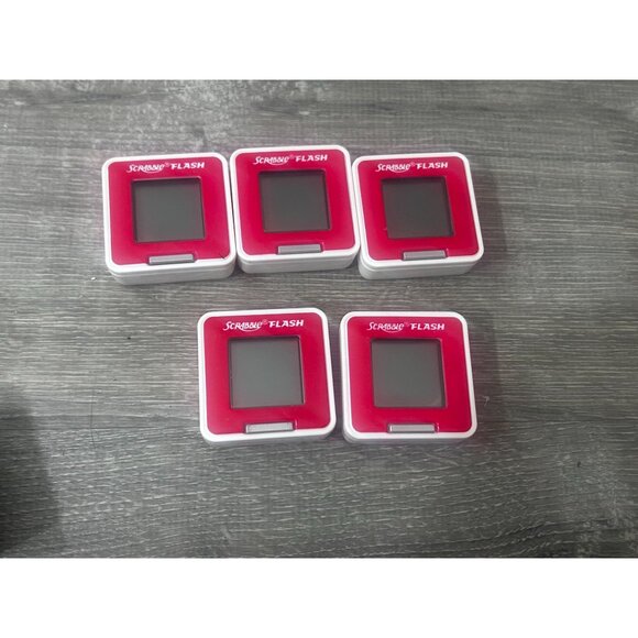 Hasbro Scrabble Flash Electronic Tile Game 1 Replacement Tile Red & White Lot Of - Picture 1 of 4
